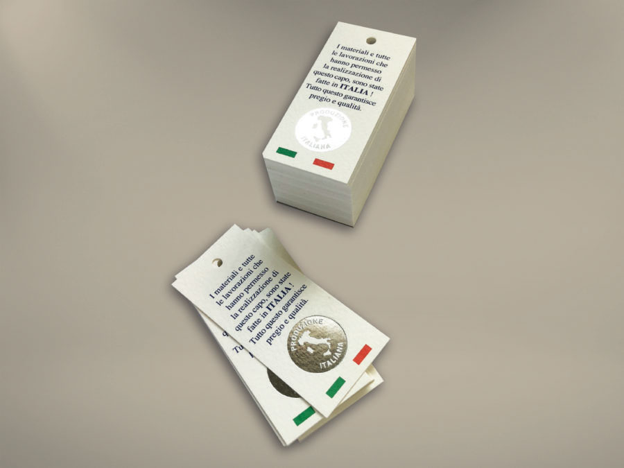 Cartellini per abbigliamento
